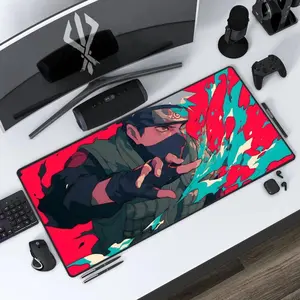 Hatake Kakashi Chidori Desk Mats, Mousepad, Gaming Accessories, Anime Lover Gift, Custom Anime Mouse Pad
