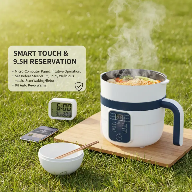 Electric Rice & Pressure Cooker - Countertop Cooker with Advanced Click-Based Technology, Single-Layer/Double-Layer Nonstick Easy Clean Design, 24-Hour Heat Retention, Multiple Cooking Modes, Includes 30 Recipes for Apartments & Small Servings