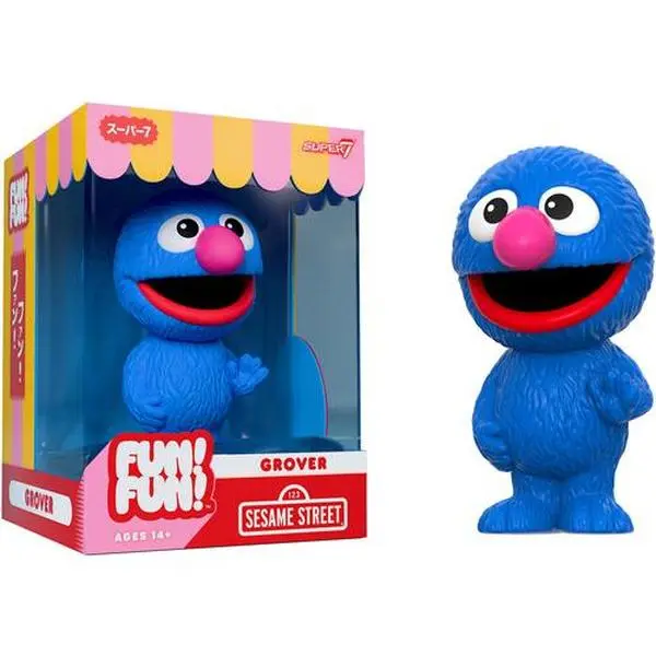 Super7 Sesame Street FUN! Wv1 Grover 5” Tall Collectible Action Figurine/Statue