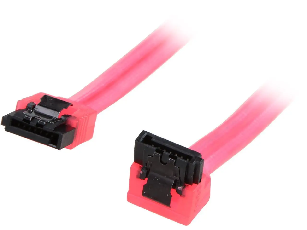 Nippon Labs SATA3L1.5FT-90/180RD 1.5 ft. SATA III Cable w/ Locking Latch (90 degree to 180 degree) 1.5 feet- OEM