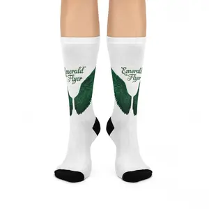 Emerald Flyer Cushioned Crew Socks | Winged Socks