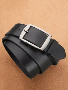 Vintage classic men's pin buckle belt, young men's jeans belt, with high-end design sense - daily versatile. Suitable for various occasions, the buckle is adjustable. The belt is durable.