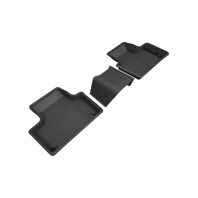 3D MAXpider 2018-2020 Volvo XC60 Kagu 2nd Row Floormats - Black