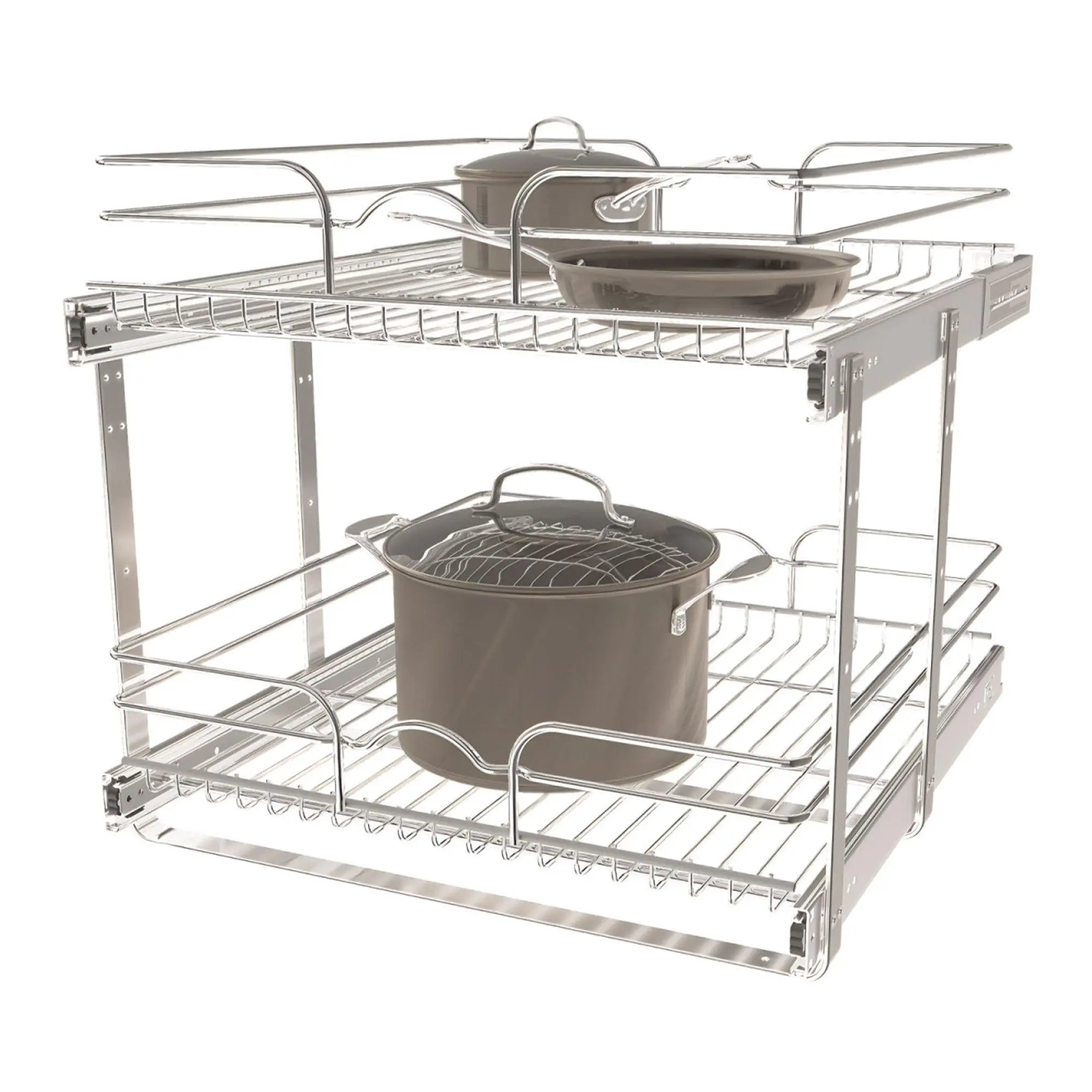 Rev-A-Shelf Kitchen Cabinet Pull Out Shelf Organizer, 21 x 22 In, 5WB2-2122CR-1