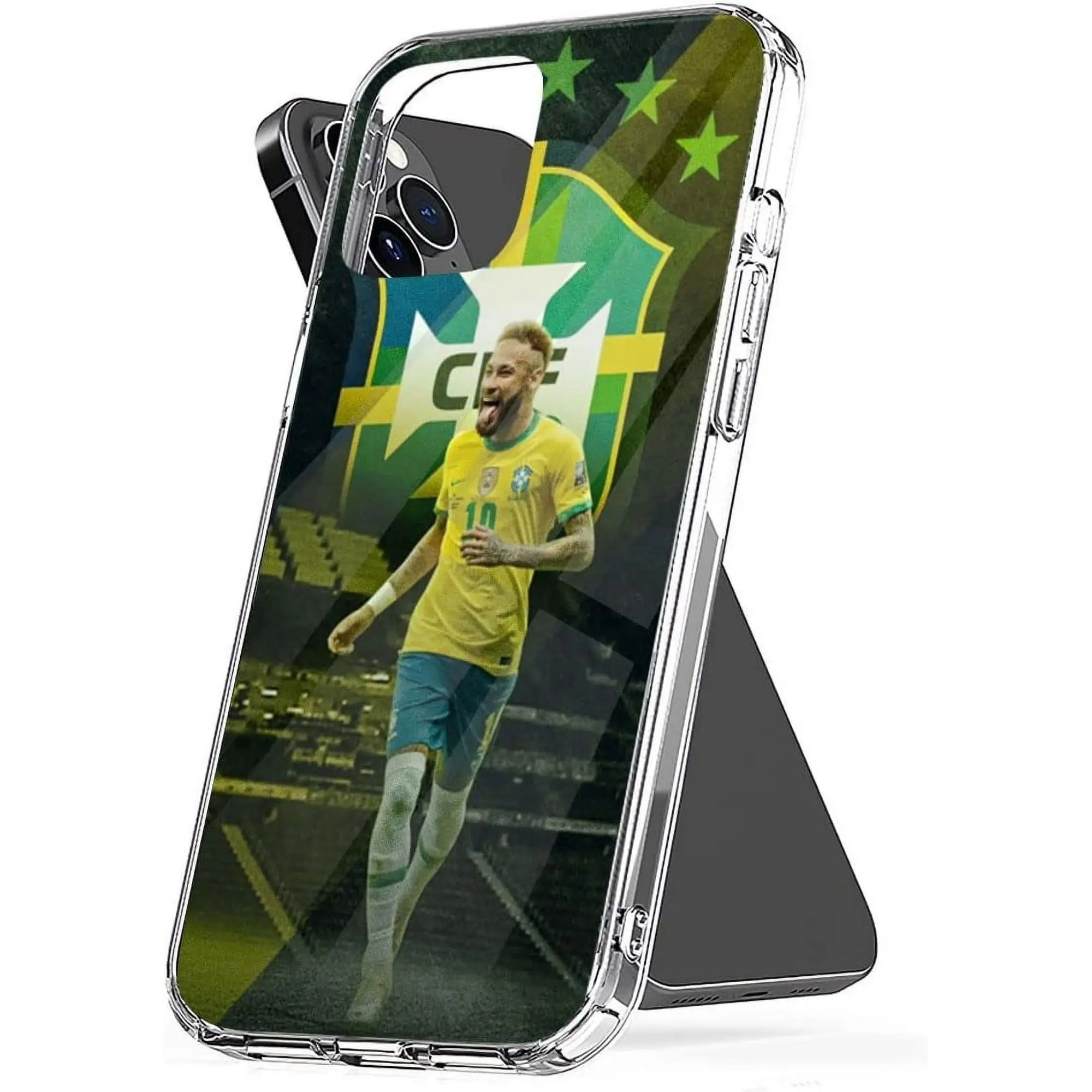 Phone Case Neymar TPU Brazil Cover Accessories Shockproof Transparent Compatible with iPhone SE 7 8 X XR 11 12 13 14 15 16 Plus Mini Pro Max Samsung Galaxy Note S9 S10 S20 S21 Ultra Plus Cellphone Protective