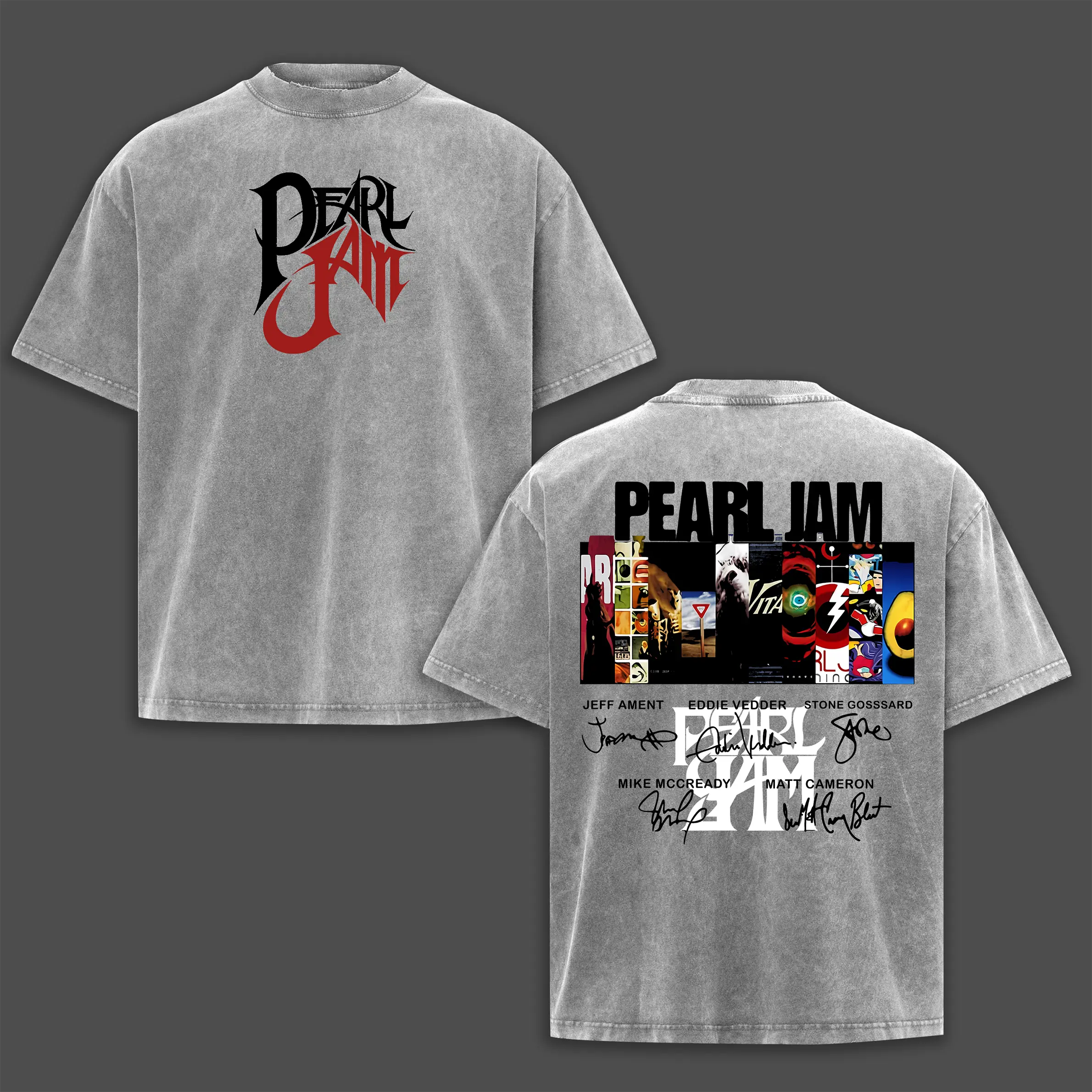 Vintage Pearl Jam - 90s Grunge Band Acid Wash Tee , Vintage Rock