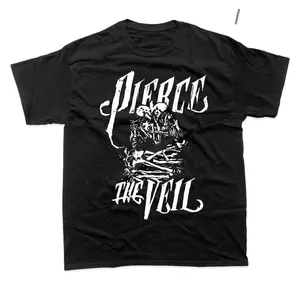 Women's Pierce The Veil Rock Metal Band T-shirt, Decorative Knit Garment with Smooth Fabric, Official Band Merchandise