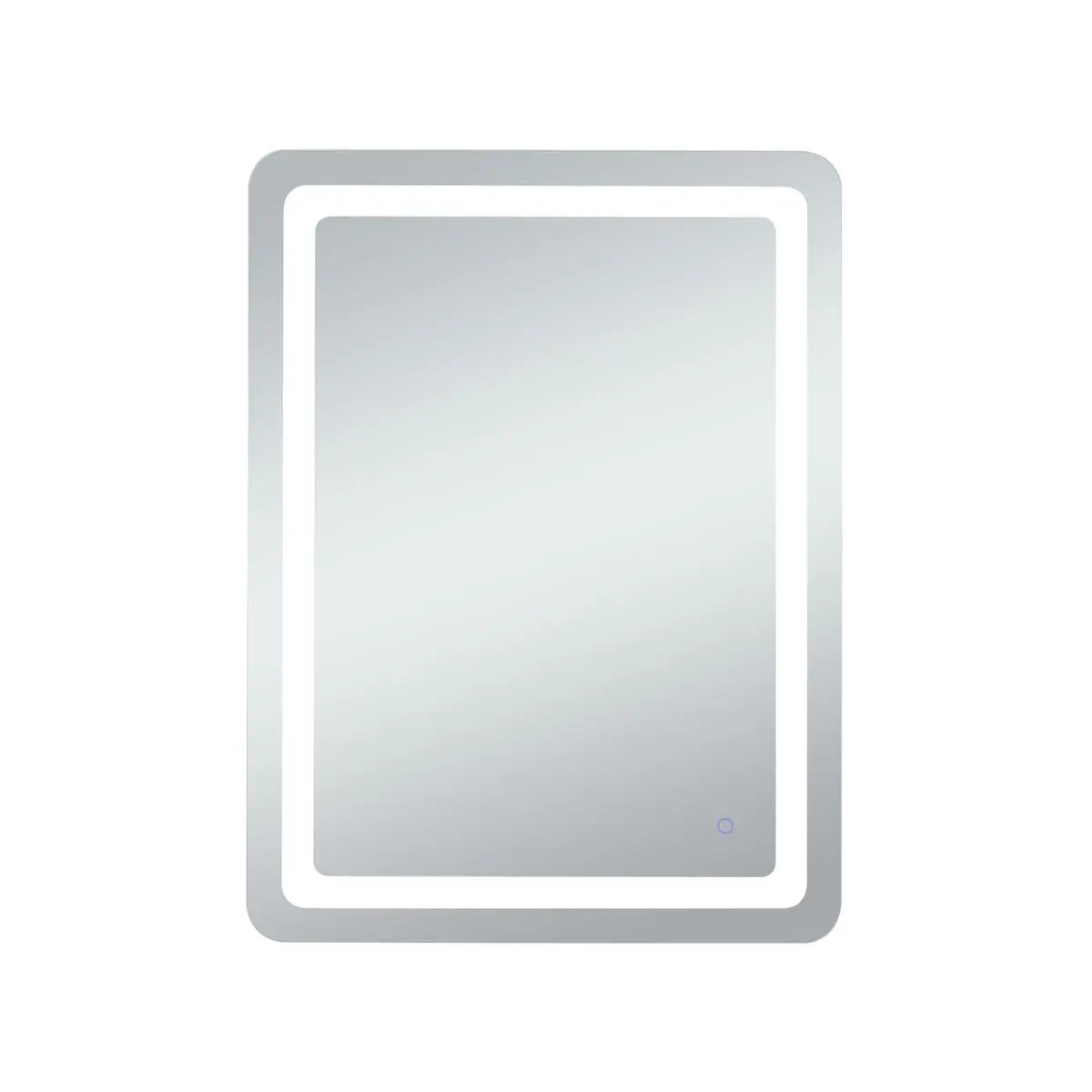 Led Dimmable Rectangle Mirror (Model MRE33040) - 30x40 in Glossy White, 360-Degree Stand, Genesis Soft Edge, 45w with 4277.8 Lumens, Defogging, 30 lbs, Hanging Metal Bathroom Gadget Home Decor, Led Dimmable Mirror, Lighted Mirror