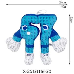 Cute Blue No. 67 Plush Toy Stuffed Doll Steal a Brainrot Game Character Collectible Soft Plushie Gift for Kid Birthday Christmas diamond painting   jasmine crochet  loc sprinkles  silly bandz solid wood dowel