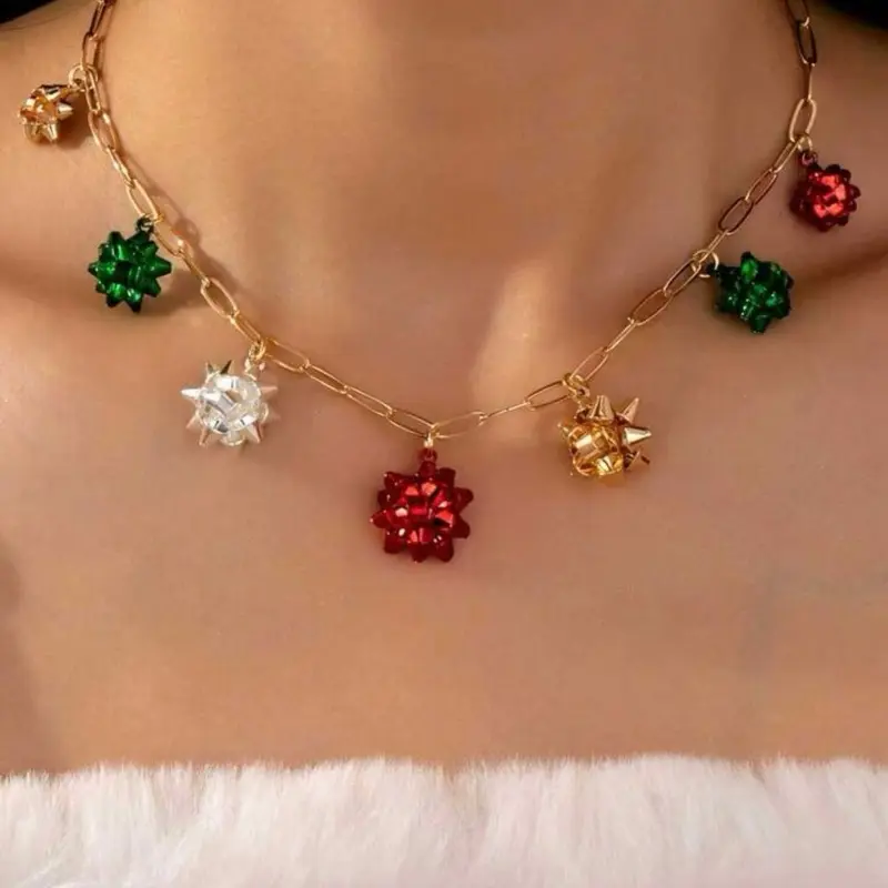 Christmas Holiday Charm Necklace