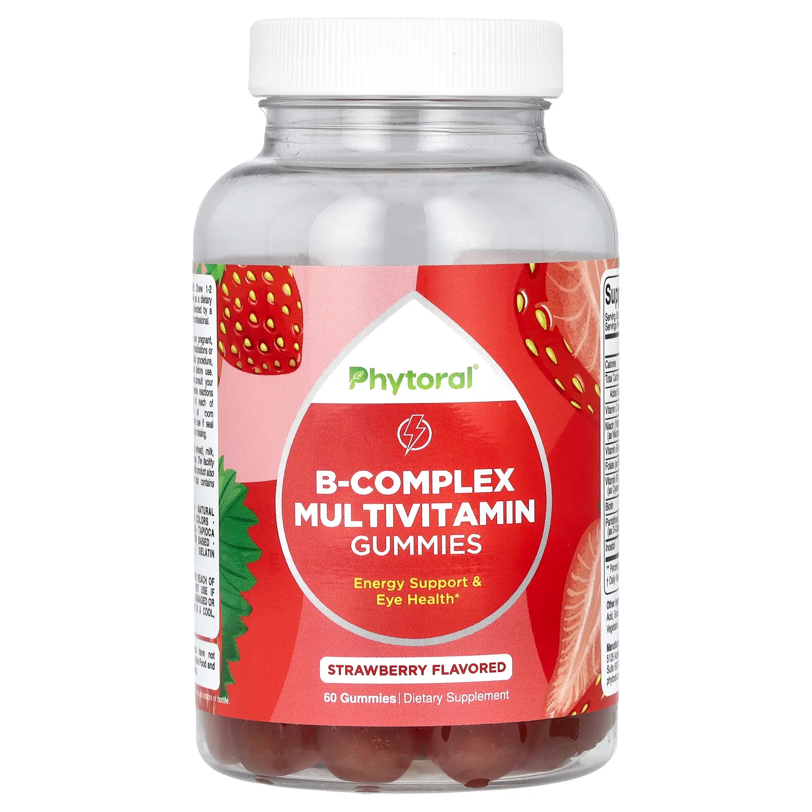 Phytoral B-Complex Multivitamin Gummies, Strawberry , 60 Gummies