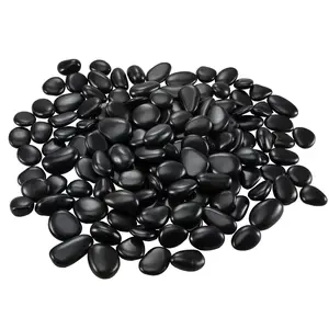 Father's Day Gift VEVOR Natural River Rocks 1-2 in 15 lbs Decorative Smooth Black Garden Pebble Stones