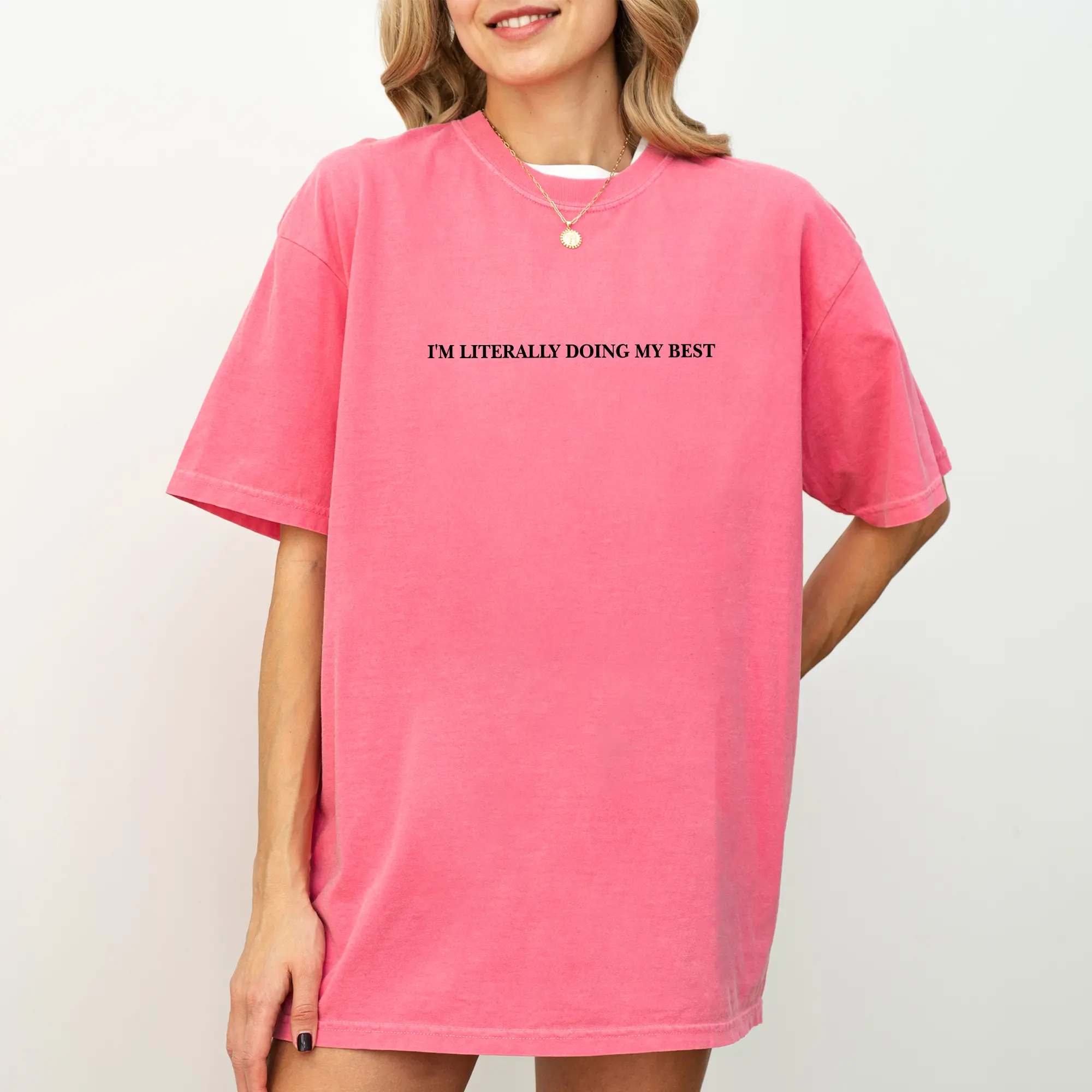 I'm Literally Doing My Best Tee, I'm Doing My Freaking Best Graphic T-shirt, I'm Trying Shirt, Motivational Shirt, Funny Shirts For Women