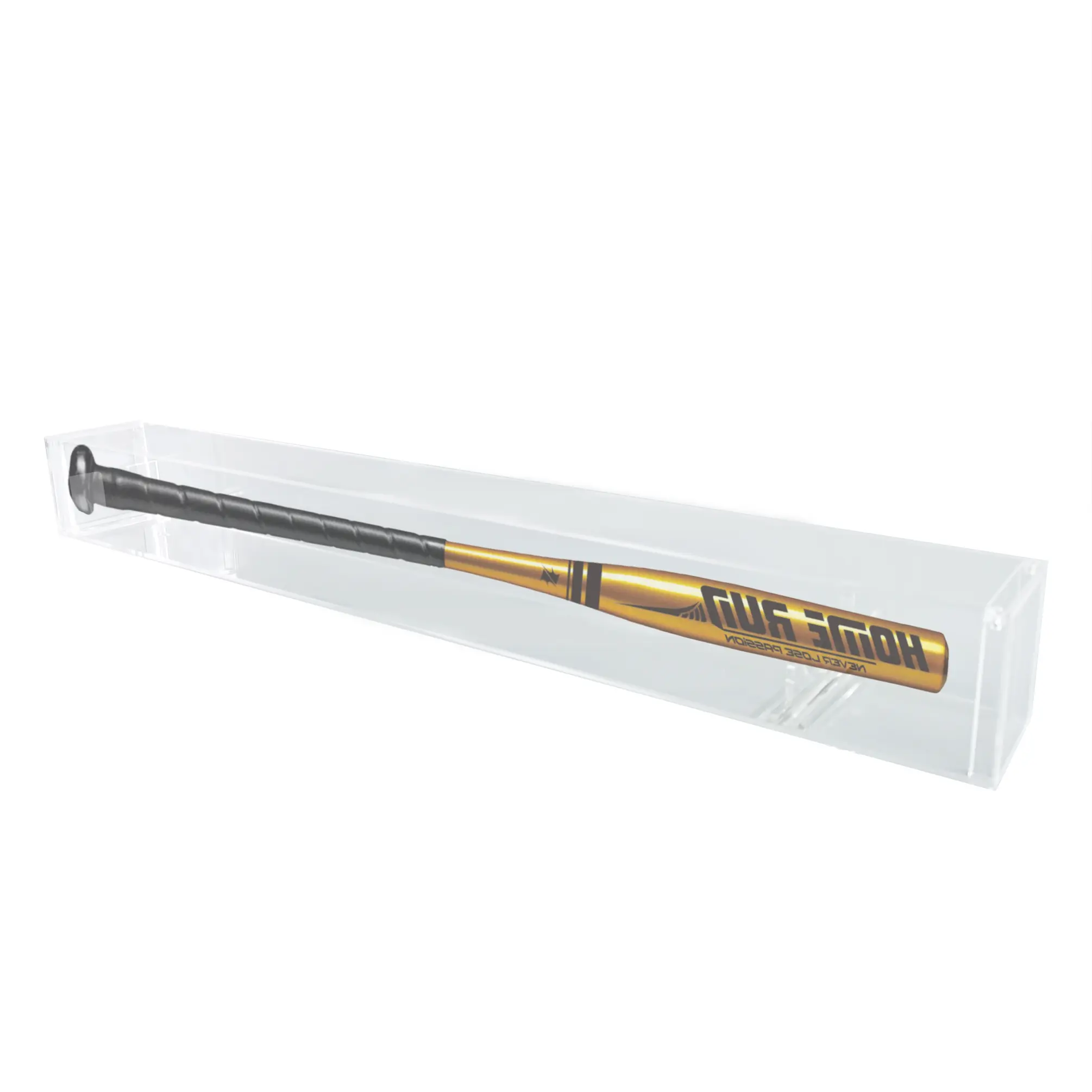 FixtureDisplays® Wall Mount On Shelf Table Top Clear Acrylic Baseball Bat Fits 35" Bats Display Please Check Select Right Size 100090-NEW2-NF
