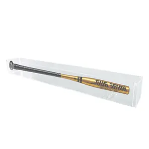 FixtureDisplays® Wall Mount On Shelf Table Top Clear Acrylic Baseball Bat Fits 35" Bats Display Please Check Select Right Size 100090-NF