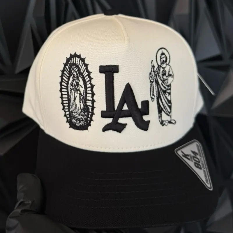 3D Embroidered Cap with Saint Jude & Virgen  Design - Adjustable SnapBack Cap for Men and Women Graphic Hat