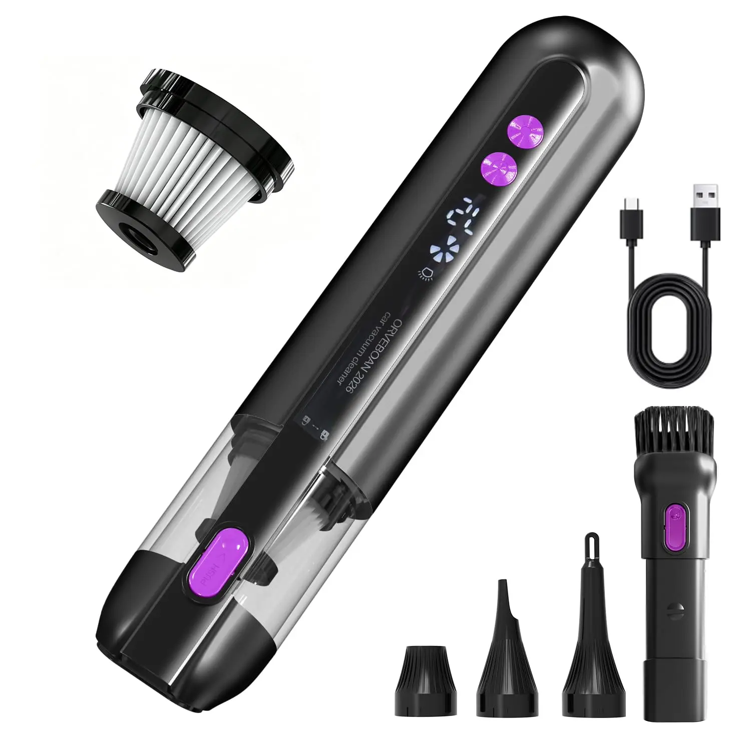 3-in-1 Cordless Handheld Vacuum - Compact, Multi-Use Portable Mini Vacuums, Lightweight Rechargeable Battery-Powered Model for Home & Car Cleaning Needs, Handheld Vacuums
