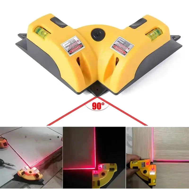 Infrared Laser Level Vertical Horizontal Line Projection Square Floor Tiling Level Laser Accurate Measurement Tool Laser Measuring Tool Laser Level Unit Laser Leveler Tool