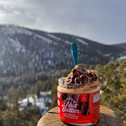 MINI PRETZELS Chocolate Covered Pretzels Peanut Butter Treat - Delicious Snack Caramel and Caramel Bits Rainbow Nut Butter