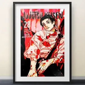Jujutsu Kaisen Volume 28 Cover Art -  Poster - anime Gojo Sukuna manga