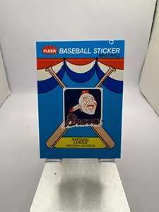 Fleer Atlanta Braves Baseball Sticker