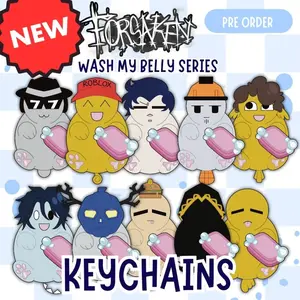 Forsaken Keychains, Roblox Wash My Belly Keychain Chance, Guest 1337, Shedletsky, Two Time, 007n7, Noob, Elliot, Dusekkar, Builderman, Taph, Cute Keyring Acrylic, Perfect Gift for Fans, Collectible Character Charms, Backpack & Bag Accessories