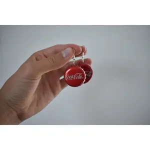 Single Bottle Cap Dangle Earring – Coca-Cola Edition