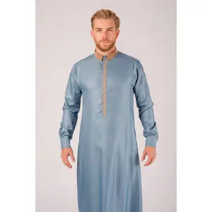 Azure Sands Thobe - Elegant Designer Muslim Wear from London
