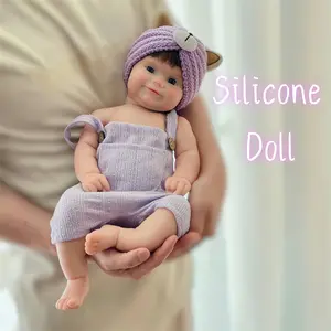 20 Inch Lifelike Silicone Girl Reborn Dolls Handmade Painted Full Body Soft Solid Silicone Reborn Dolls With Rooted Hair