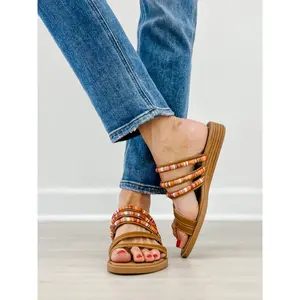 Blowfish August Sandals in Tan Multi