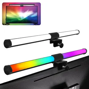 Double-Sided Illuminating Touch Sensor USB Gaming Accessory, USB Powered LED Lighting, Ideal for Home Office, USB Monitor Hanging Light for Eye Protection, Glare-Free Infinite Dimmable Reading Lamp, USB Powered Lights