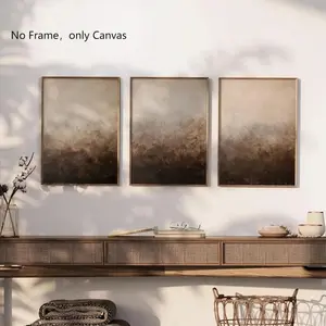 Vintage Style Canvas Painting without Frame, 3 Counts/set Abstract Art Painting, Abstract Pattern Print, Wall Art Decor for Home Living Room Bedroom Office, Unframed Art Print, Poster