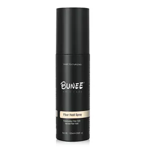 Bunee Fiber Hold Spray (120ml) Pair with fiber powder to help fibers adhere to hair. Provides 24-hour hold and allows for re-shaping throughout the day. A versatile hair styling spray for flexible, long-lasting definition