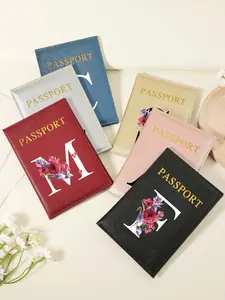 Letter Pattern Passport Holder, Multi-functional Passport Case, Fashionable Travel Passport Holder, Simple Casual Passport Holder, Couple Passport Holder