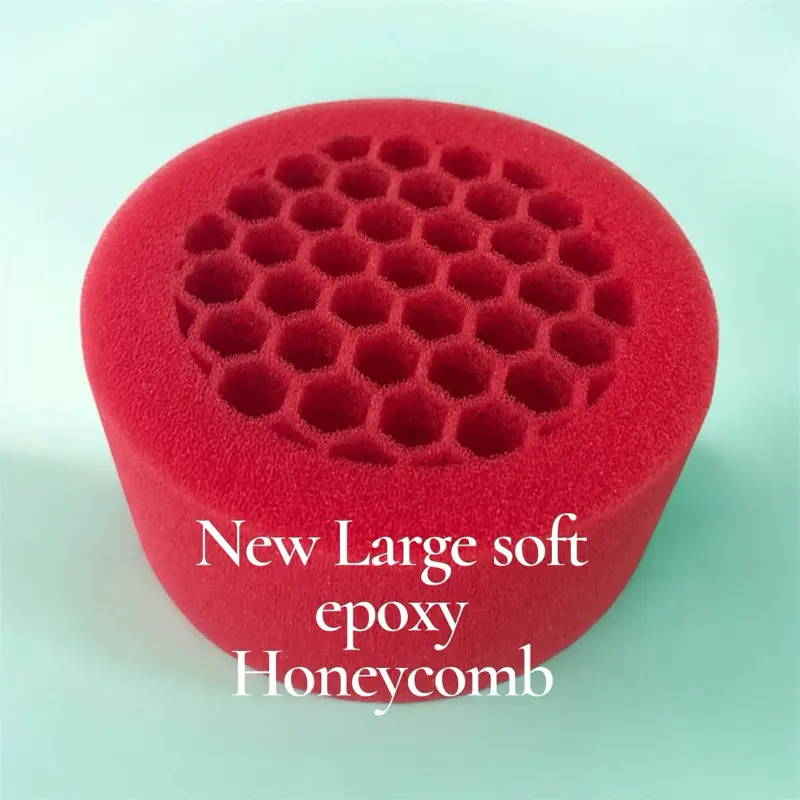 Red soft Material Custom sponges of different designed cuts for Asmr purposes