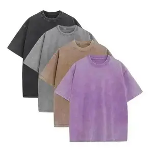 1/4 Pack Oversized Tshirts for Men Women Gym Vintage Heavyweight T Shirts Cotton Workout Acid Wash Baggy Tees