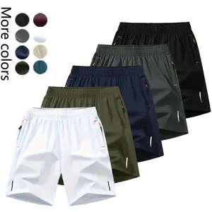 5-Pack Men’s Quick-Dry Athletic Shorts, Cool Breathable Skin-Friendly Heat-Resistant Fabric, Stylish Durable Simple Design, Suitable for Everyday Wear & Outdoor Travel, Men’s Shorts