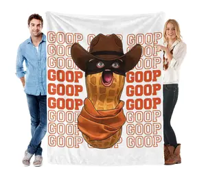 Arc Raiders Burned Peanut Goop Meme Blanket - Lightweight Throw Blanket of Flannel and Fuzzy Super Fiber Long-wool Bed Rug - Super Soft Blanket for All Seasons Travel, Camping, Family Carpet