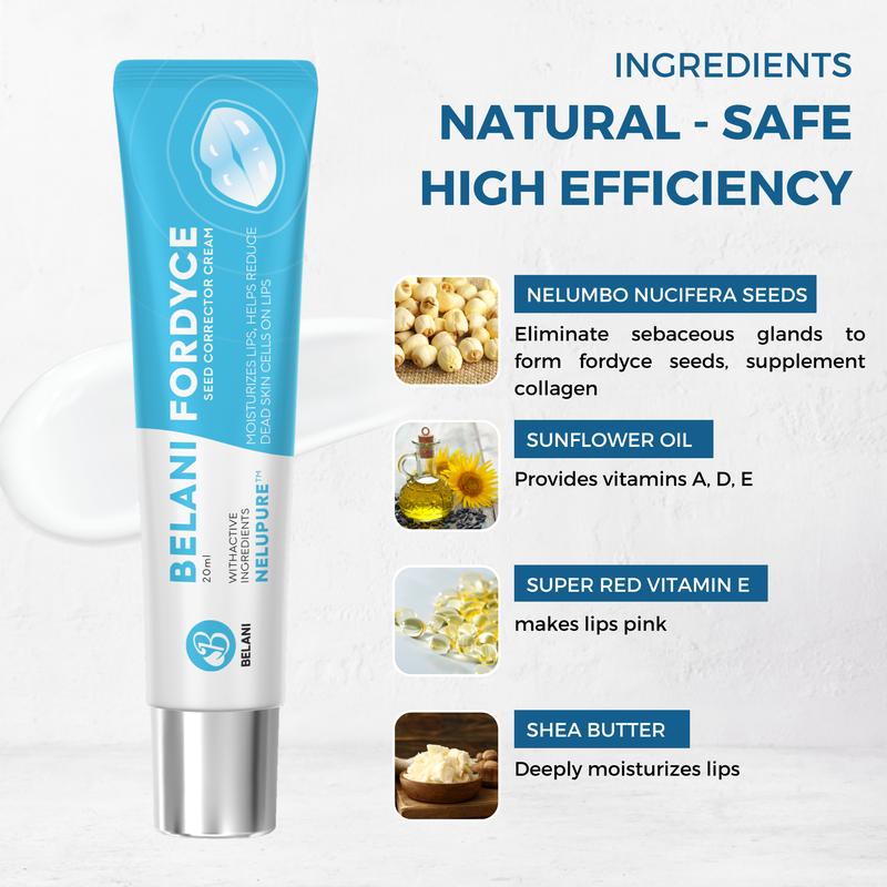 [Review & Save 20%] Belani Fordyce Cream for Lips - Fordyce Spot Care, Lip Moisturizer & Repair Balm for Men & Woman, Helps Improve Dark Lips, Enriched with Nelupure & Shea Butter (0.7 Oz)