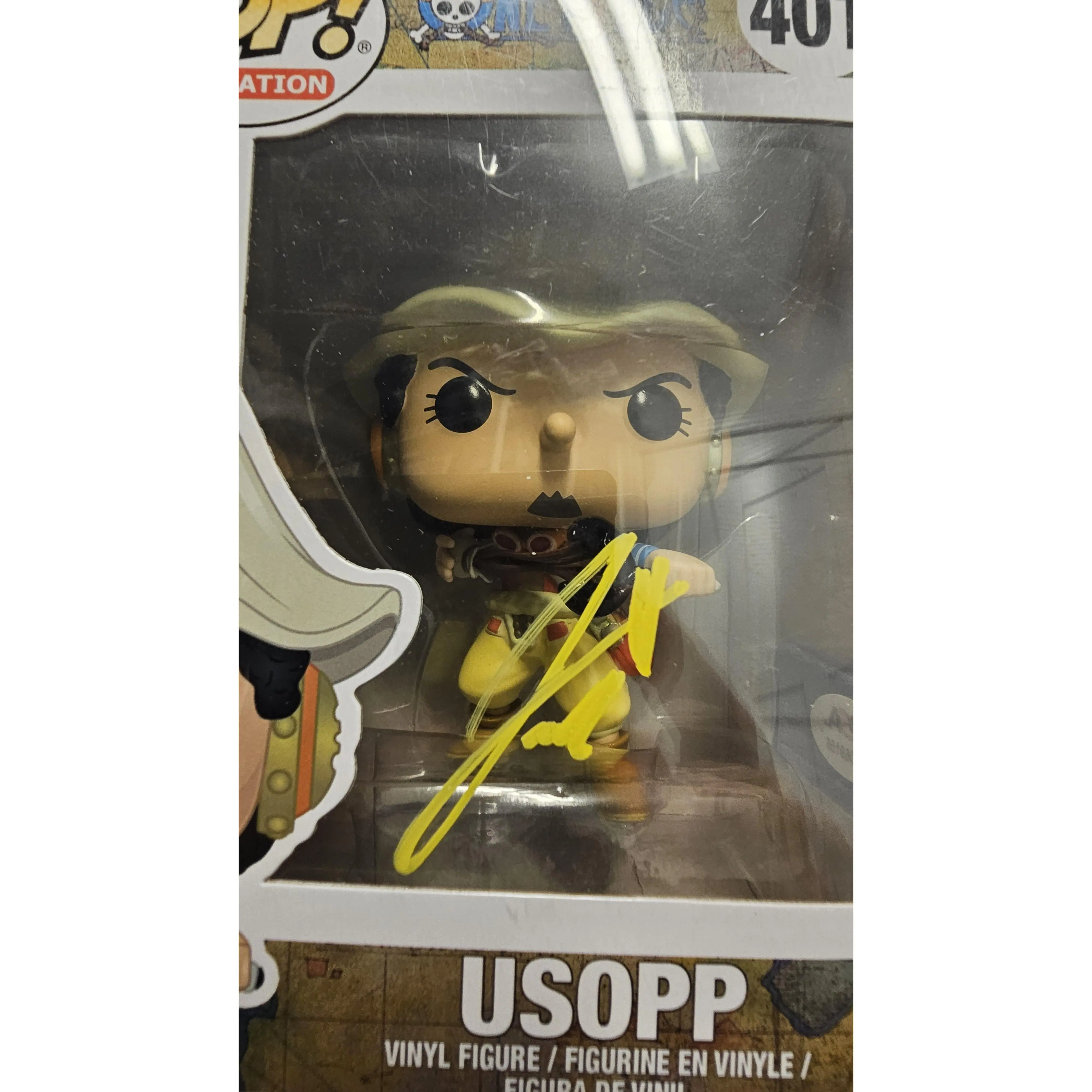 Funko Pop Usopp Signed JACOB ROMERO GIBSON #401