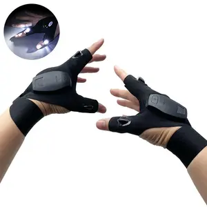 LED Flashlight Gloves, Hands-Free Light for Night Work, Repair, Camping & Outdoor Activities, Gift for Men & Women