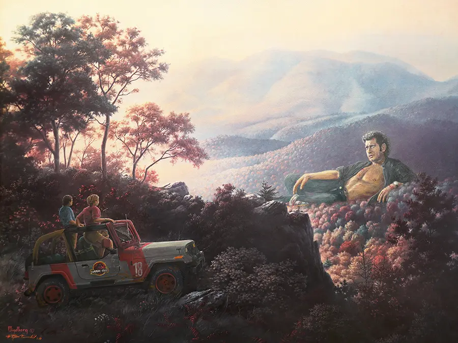 "Jeffrassic Park" - 24" x 18" High Quality Canvas Print "Jeffrassic Park" - 24" x 18" High Quality Canvas Print