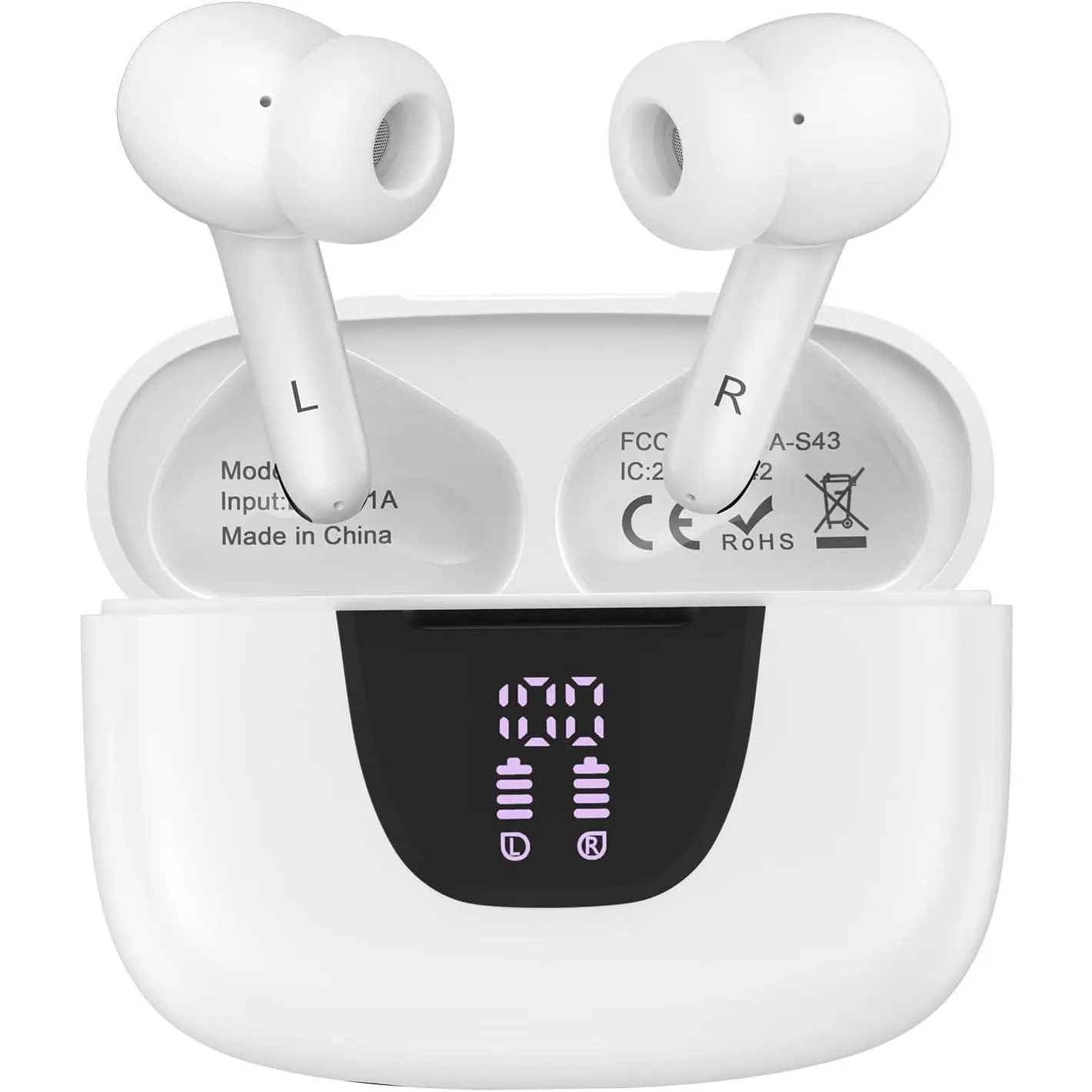 Earbuds Wireless Earphones for iPhone 17e, 17, 17 Pro max, 17 Pro, 17 Air, 16e, 16 Plus, Blue Tooth Ear Phones Bluetooth Headphones Ear Buds Headset for iPhone 16 15 14 13 12 11 Mini SE XR XS 8 7