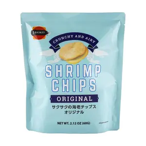 J-BASKET Shrimp Chips Original Flavor,2.12 oz
