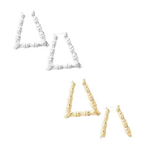 Bamboo Earring - 3D Design with Various Shapes - Elegant and Natural Materials