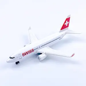 Swiss Airline Plane Model Airplane, Die-Cast Metal Aircraft Toy, Collectible Gift for Kids & Adults, Perfect Holiday Present Idea