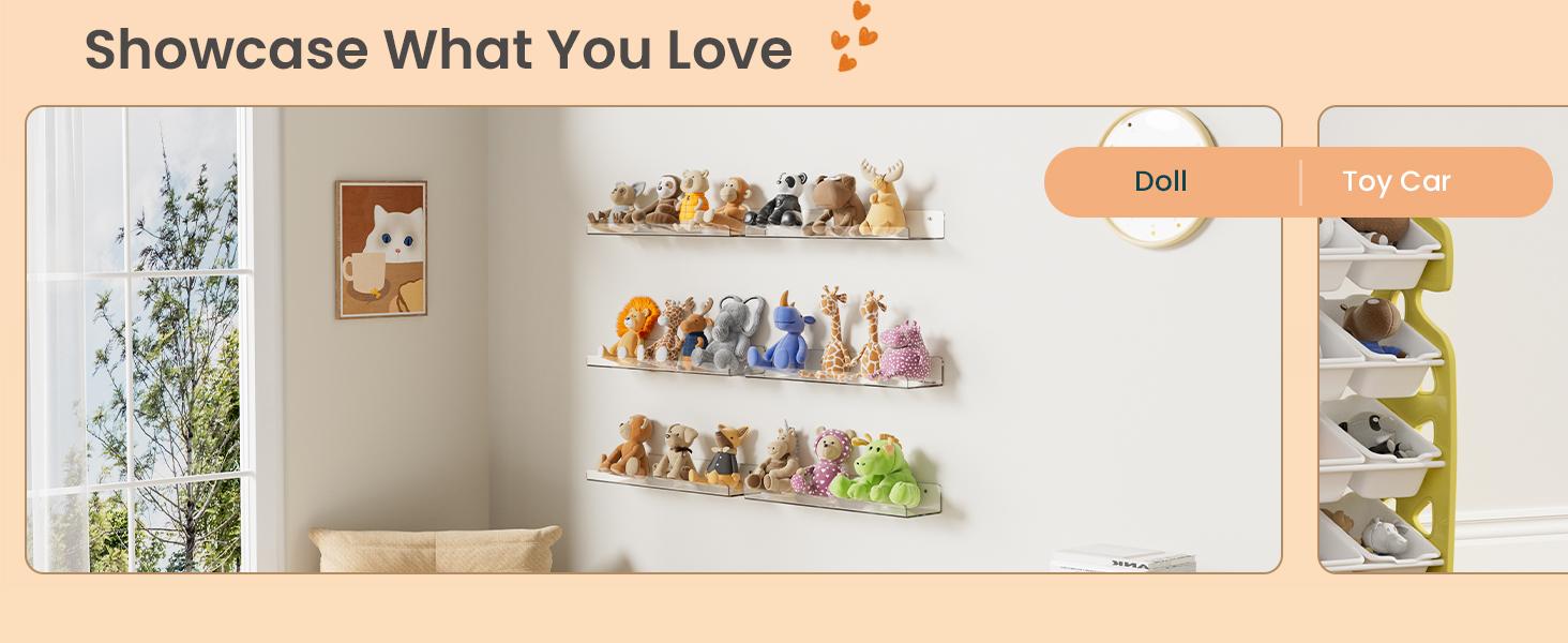 4 Pack Acrylic Floating Shelves-Modern Floating Wall Shelf Set,, 15 Inch Clear Book Shelf – Wall Mounted Display Organizer for Bathroom, Bedroom, Living Room, Kitchen, Classroom Decor- Perfect Valentine and Easter day gift 4 Pack Acrylic Floating Shelves-Modern Floating Wall Shelf Set,, 15 Inch Clear Book Shelf – Wall Mounted Display Organizer for Bathroom, Bedroom, Living Room, Kitchen, Classroom Decor- Perfect Valentine and Easter day gift