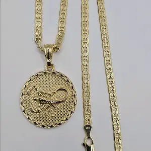 Scorpion necklace fashion style 24"inches gold-plated