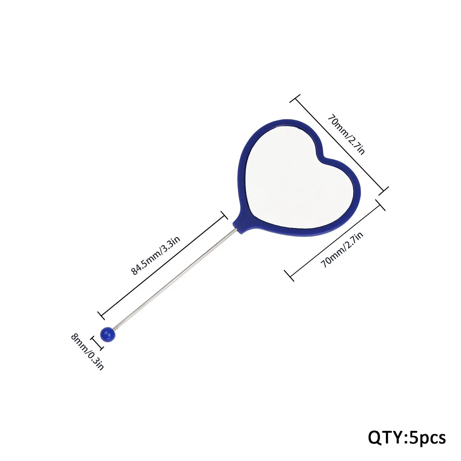 Sapphire blue ZK479012 5PCS