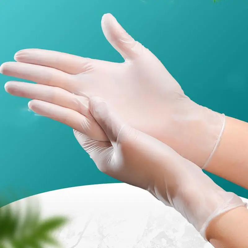 100pcs Disposable Gloves, Waterproof Durable Non-slip Gloves, Household Cleaning Gloves